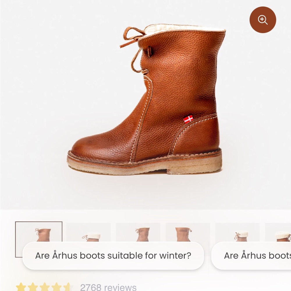 Brown Leather Ankle Boots. Duckfeet, Arhus